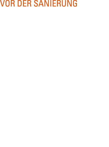 VOR DER SANIERUNG Der  Wasserbau  ist eines der gr  ten Hauptgeb ude der Alten Baumwolle  Seine repr sentative Klinke   