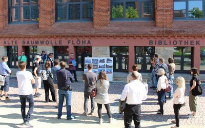 Internationaler Besuch im neuen Stadtzentrum